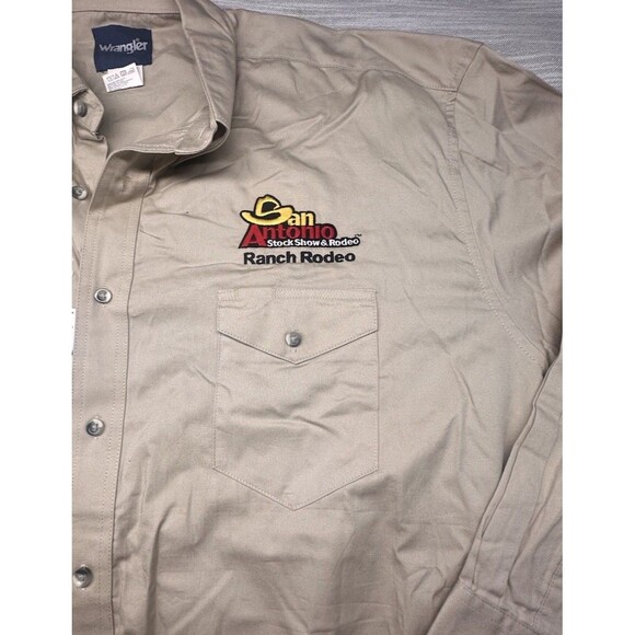 Wrangler San Antonio Ranch Rodeo Logo Western Shirt 3X NWT - Picture 2 of 5